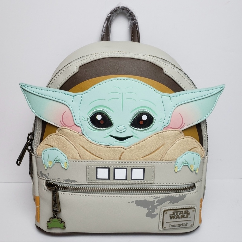 Loungefly Star Wars Grogu Backpack in Green and Tan